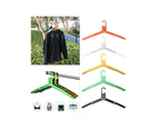 Foldable Travel Hangers, Portable Lightweight Aluminium-Alloy Durable Collapsible Hanger for Camping Traveling Outdoors-Color-Orange