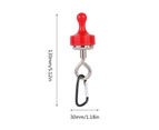 Multifunctional Separable Tent Canopy Tent Accessories Hangings Buckle Carabiner Strong Suction Camping Magnetic Hooks-Color-Black