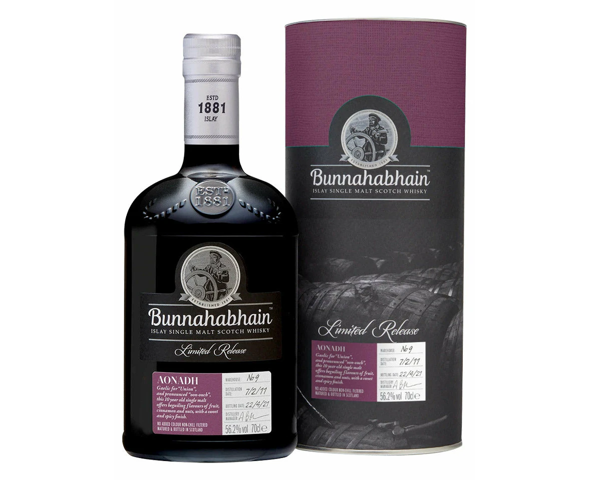 Bunnahabhain 10 Year Old 2011 Aonadh Port Sherry Cask Single Malt Scotch Whisky 700ml