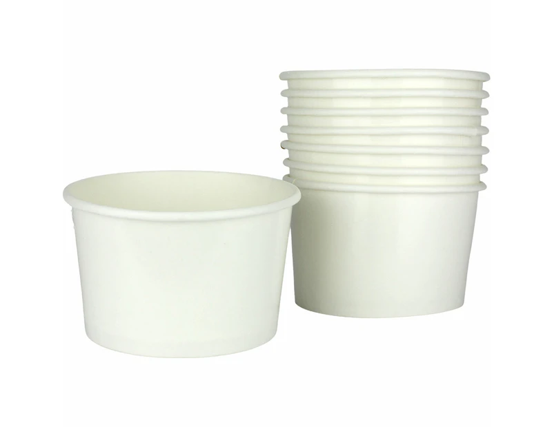White Eco Snack Cups (Pack of 8)