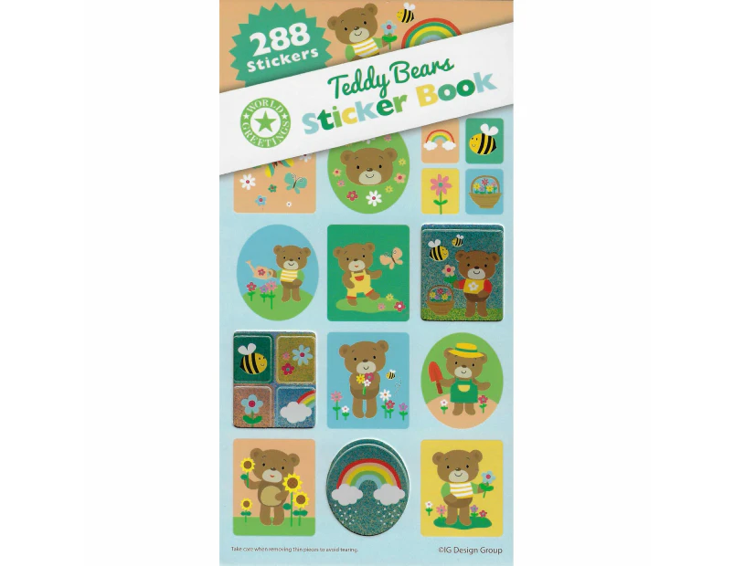 Teddy Bear Sticker Book (12 Sheets)