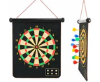 Vibe Geeks Double Sided Magnetic Dart Board Indoor Outdoor Games for Kids and Adults