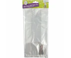 Clear Plastic Twist Tie Bags 29cm x 12.5cm (Pack of 30)