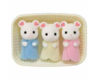 Sylvanian Families Marshmallow Mouse Triplets