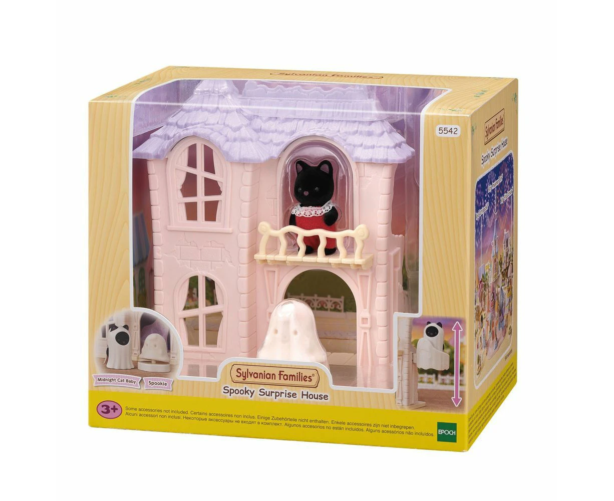 8pc Sylvanian Families Spooky Surprise House Kids Miniature Figure Toy Set 3y+