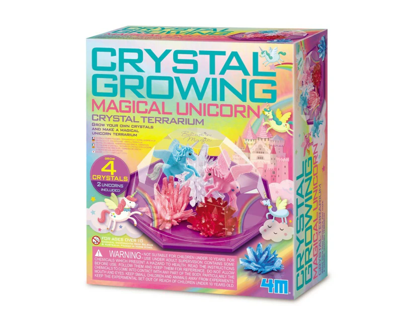 4M Magical Unicorn Crystal Terrarium Educational Kids Art/Craft Activity 10y+