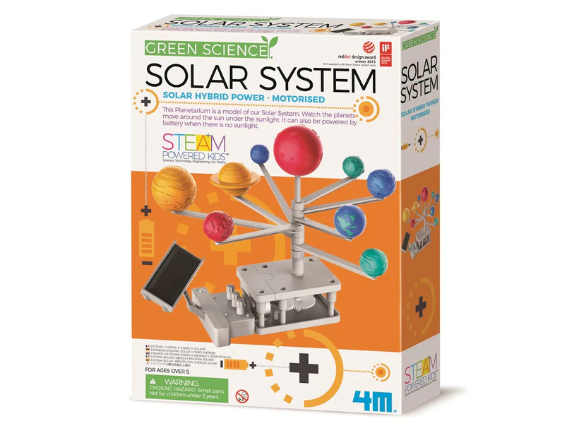 4M Green Science Solar System Educational Kids/Toddler Fun Activity Toy 5y+