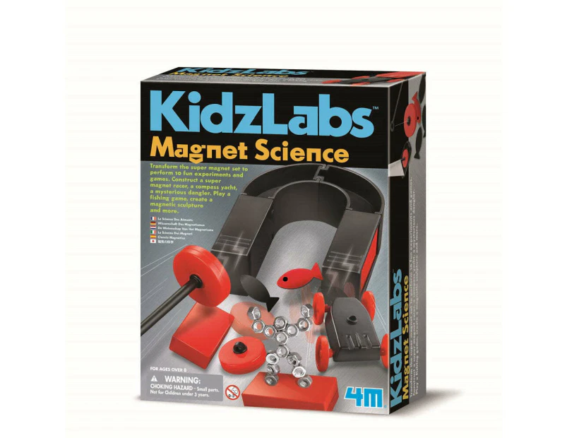 4M KidzLabs Magnet Science Educational Kids/Children Learning Activity Toy 8y+