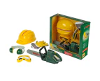 5pc Bosch Chainsaw/Helmet/Ear Muff & Accessory Kids/Children Tools Toy Set 3+