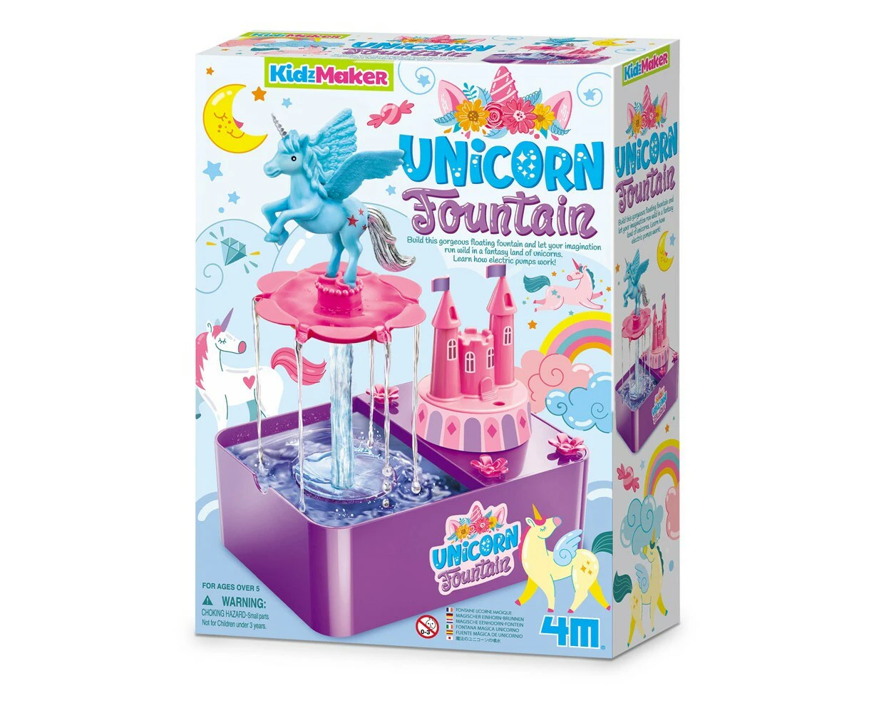 4M KidzMaker Unicorn Fountain Educational Kids/Toddler Fun Activity Toy 5y+