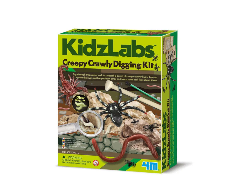 4M KidzLabs Creepy Crawly Digging Kit Kids/Toddler Learning Activity Toy 5y+