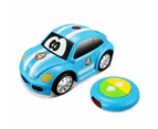 BB Junior My First RC New VW Beetle Car w/Sound/Light Kids/Toddler Toy 18m+ Blue