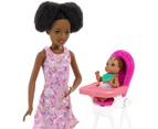 Barbie Skipper Babysitters Inc Dolls & Party Playset Black Hair