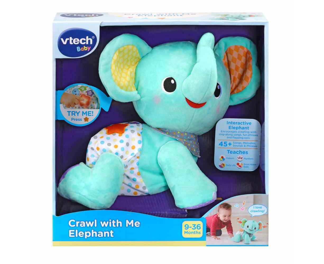 Vtech Baby Crawl With Me Elephant Blue