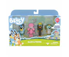 Bluey and Friends 4 Figure Pack