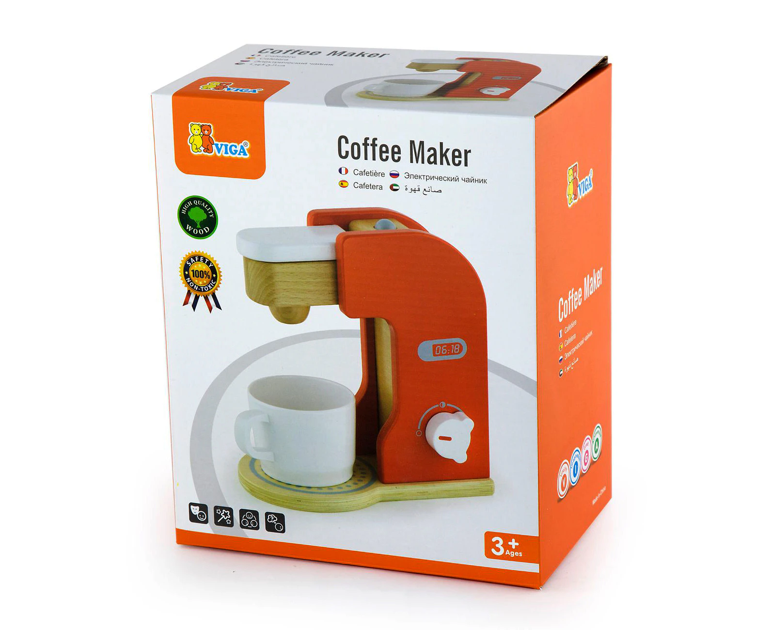 Viga Wooden Coffee Maker Toy