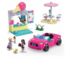 Mega Blocks Barbie Convertible And Ice Cream Stand