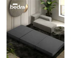 Bedra Folding Mattress Portable Single Sofa Foam Bed Camping Sleeping Pad Grey