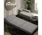 Bedra Foldable Mattress Folding Sofa Bed Trifold Sleeping Camping Cushion Single