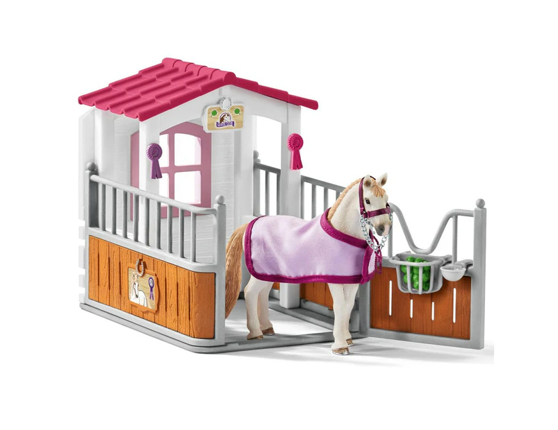 Schleich Horse Stall w/Luistano Mare Interactive Kids DIY Building Playing Toy