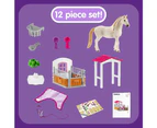 Schleich Horse Stall w/Luistano Mare Interactive Kids DIY Building Playing Toy