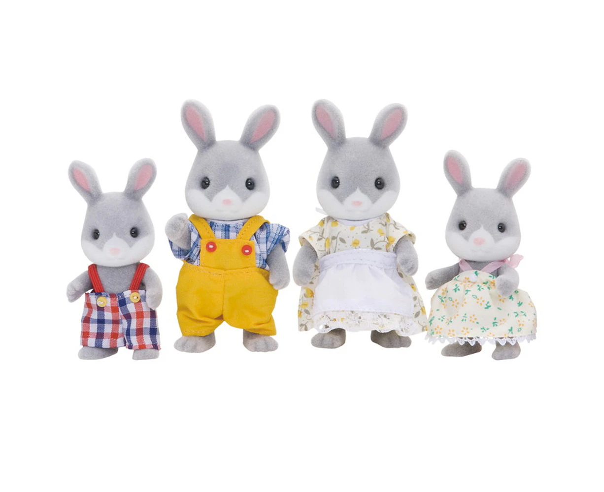 Sylvanian Families Cottontail Family Animal Rabbit Figure Doll Kids Playing Toy