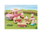 Sylvanian Families Family Picnic Doll Interactive Camper Van Kids Play Toy Pink