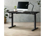 Oikiture 140cm Electric Standing Desk Dual Motor Black