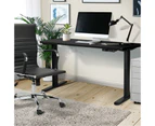 Oikiture 120cm Electric Standing Desk Dual Motor Black