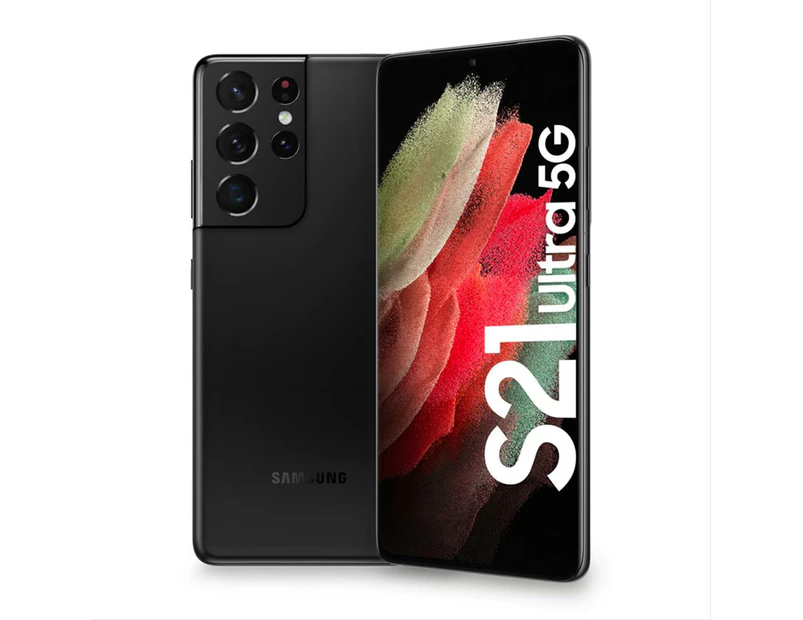 Samsung Galaxy S21 Ultra 5G (128GB, Black) - Refurbished - Refurbished Grade A