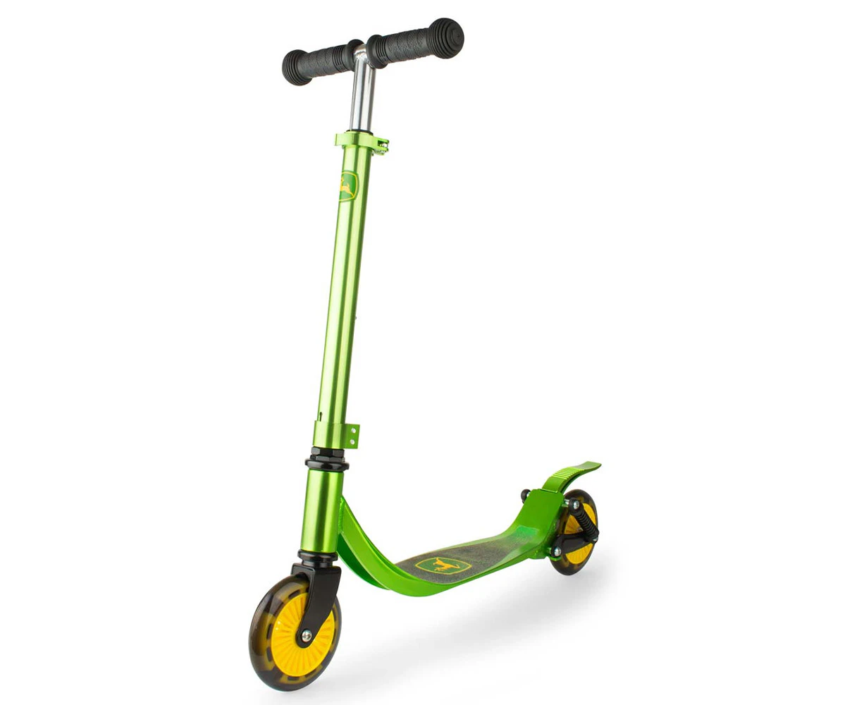 John Deere Kids Adjustable Kick/Push Scooter Ride On 5y+