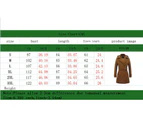 Women's Double Breasted Pea Coat Hooded Long Winter Trench Coat-Camel