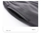 Men's Pajama Set, Long Sleeve Button Up Top and Pants, Fall Warm Homewear Pajamas-NXF-56301