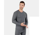 Men's Thermal Underwear Fleece Lined Upper and Lower Suit Basic warm layer for cold weather-Pattern 7