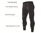 Men's 3 Piece Thermal Underwear Set Winter Gear Men's Basic Long Shorts Shorts Top-Pattern 9