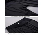 Men's 3 Piece Thermal Underwear Set Winter Gear Men's Basic Long Shorts Shorts Top-Pattern 2