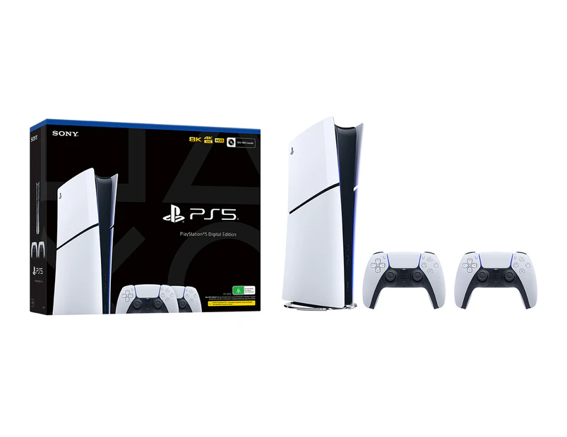 PlayStation 5 Slim Digital Edition Console & DualSense Controller Bundle