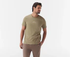 Tommy Hilfiger Men's Square Logo Tee / T-Shirt / Tshirt - Sesame Seeds