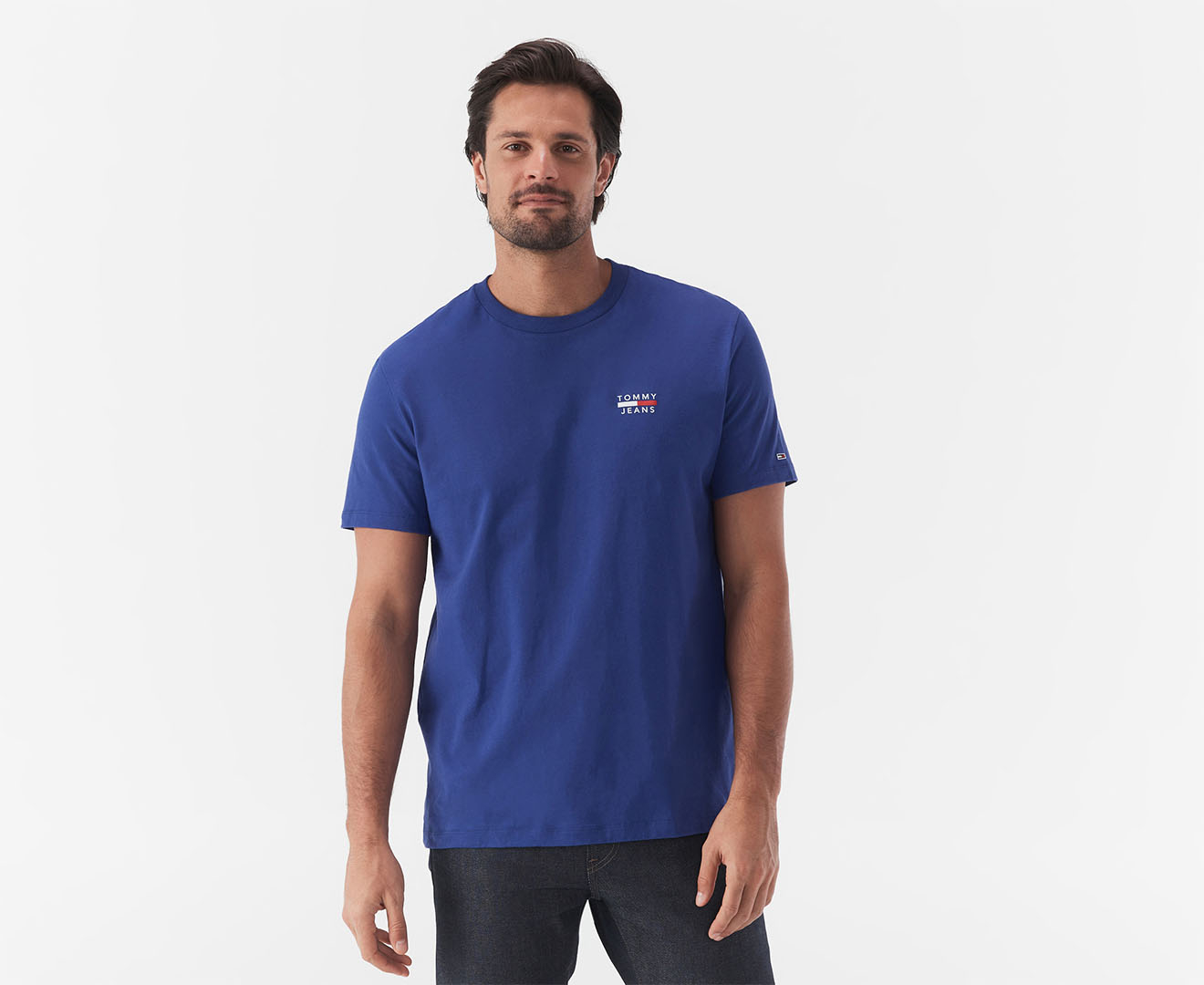 Tommy Jeans Men's Chest Logo Tee / T-Shirt / Tshirt - Blue River Fog ...