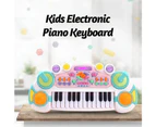 Gominimo Kids Toy Musical Electronic Piano Keyboard Gorgeous Lights Pink