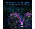 6 Lights Swimming Pump Panel Floating Solar Powered Fountains
