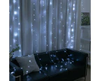 Stockholm Christmas Lights 600 LEDs 6x3M String Curtain Icicle Cool White Outdoor Decoration
