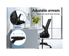 ALFORDSON Mesh Office Chair Executive Computer Fabric Seat Gaming Racing Work Black