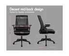 ALFORDSON Mesh Office Chair Executive Computer Gaming Racing Work Fabric Seat Black