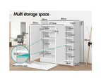 ALFORDSON Shoes Storage Cabinet 21 Pairs Shoe Racks with Open Shelves White