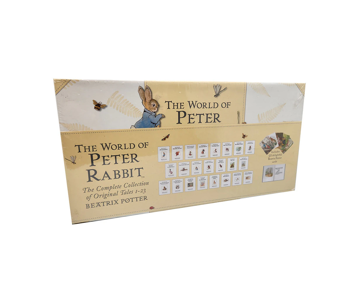 23pc The World Of Peter Rabbit Kids Adventure Story Tales Illustrated Cards 3y+