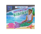 Craft For Kids Make Your Own Mermaid Tail Blanket DIY Children Activity Kit 6y+