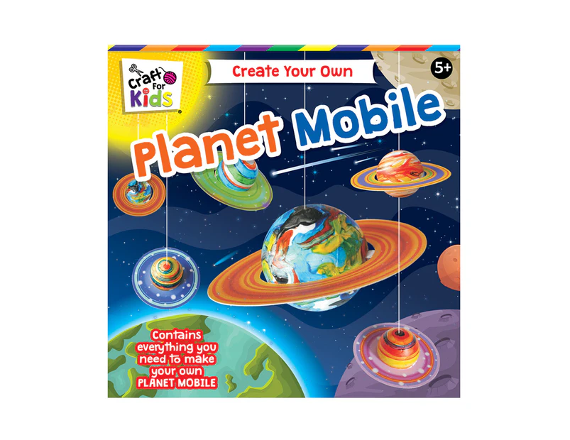 Craft For Kids Create Your Own Planet Mobile DIY Children Art Activity Kit 5y+