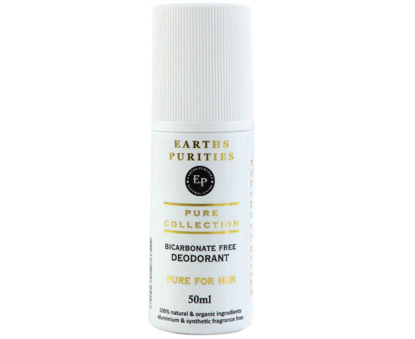 Earths Purities Pure For Her 100% Natural Bicarb & Aluminium Free Deodorant 50ml