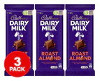 3 x Cadbury Dairy Milk Roast Almond 180g